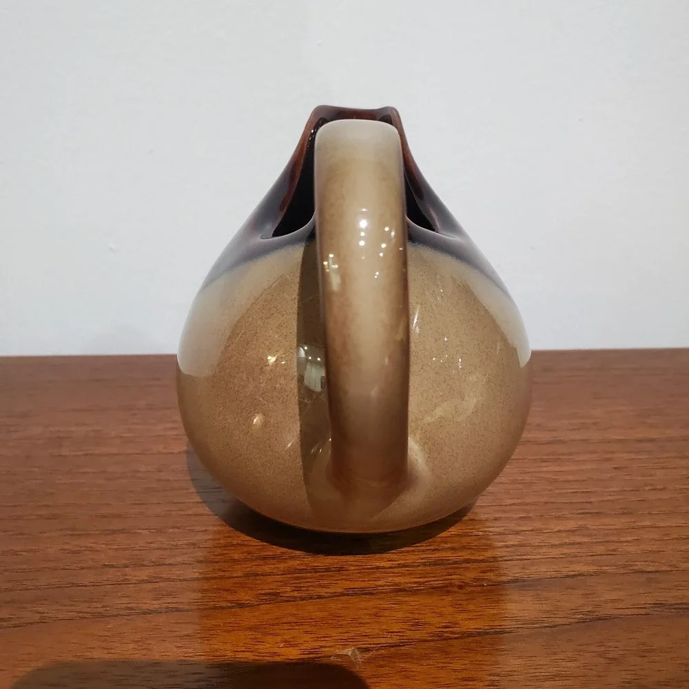 Sango‎ Nova Brown Creamer and single coffee cup